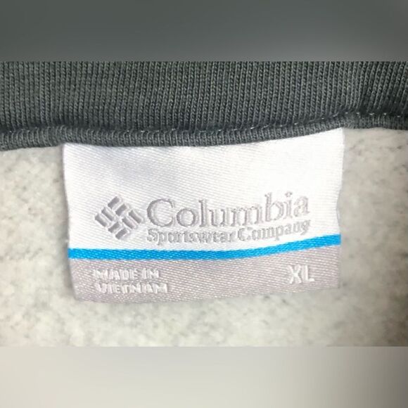 Columbia Men’s XL Gray Long Sleeve 3/4 Zip Standup Collar Fleece READ DESCRIPT - Picture 4 of 4